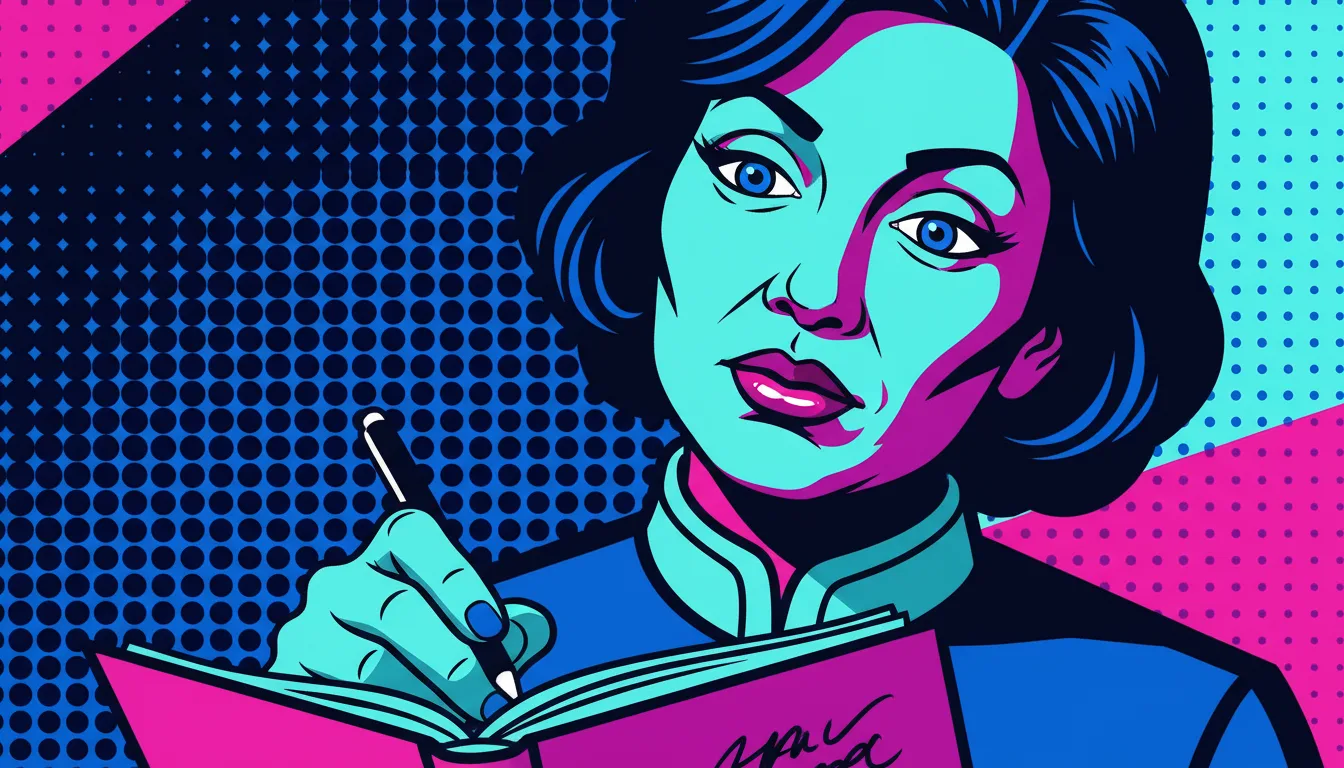 Middle-aged Indian woman thoughtfully writing in a journal, in reference to right of survivorship versus trust.