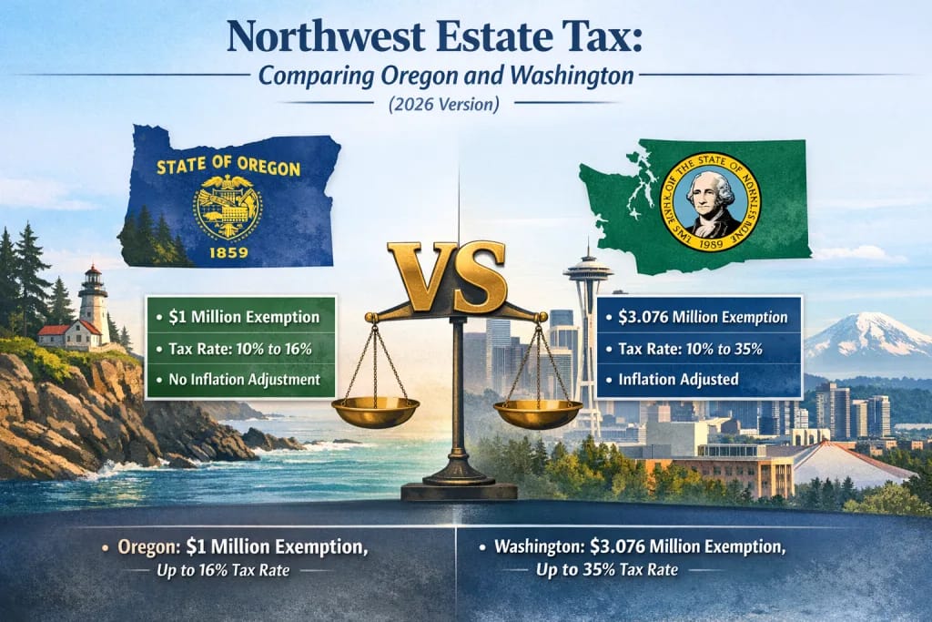 Oregon vs Washington Estate Tax Changes Create Planning Urgency