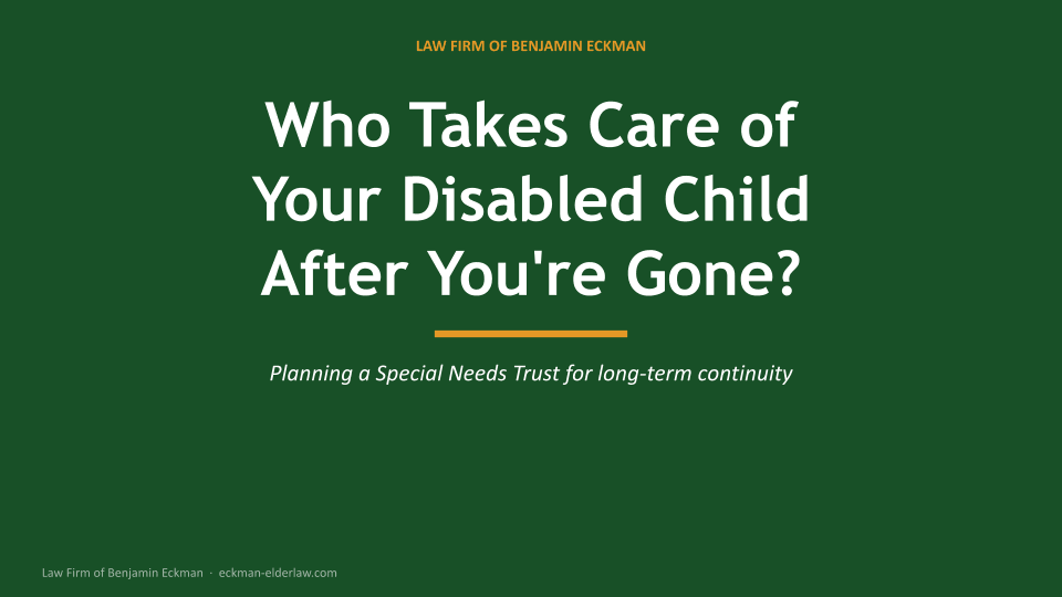 NJ Families Risk Losing SSI and Medicaid Benefits Through Inheritance