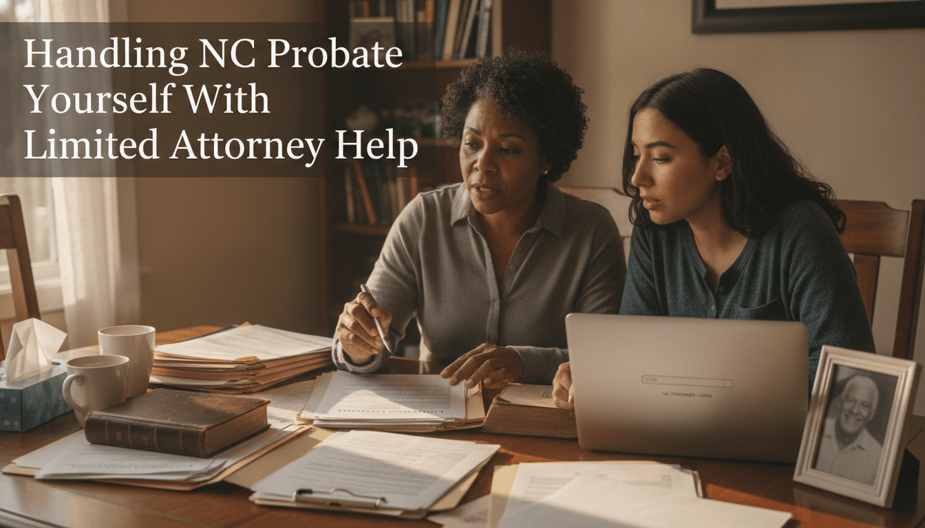 Handling NC Probate Yourself With Limited Attorney Help