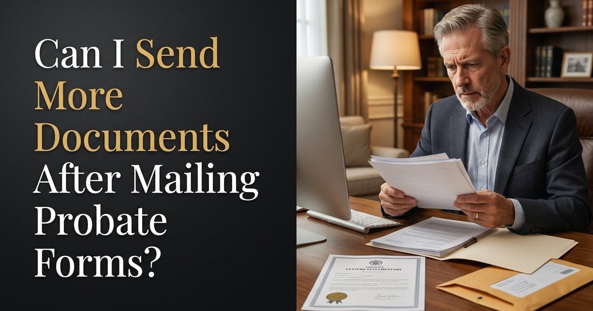 NC Probate Documents After Estate Transfer Forms Are Mailed